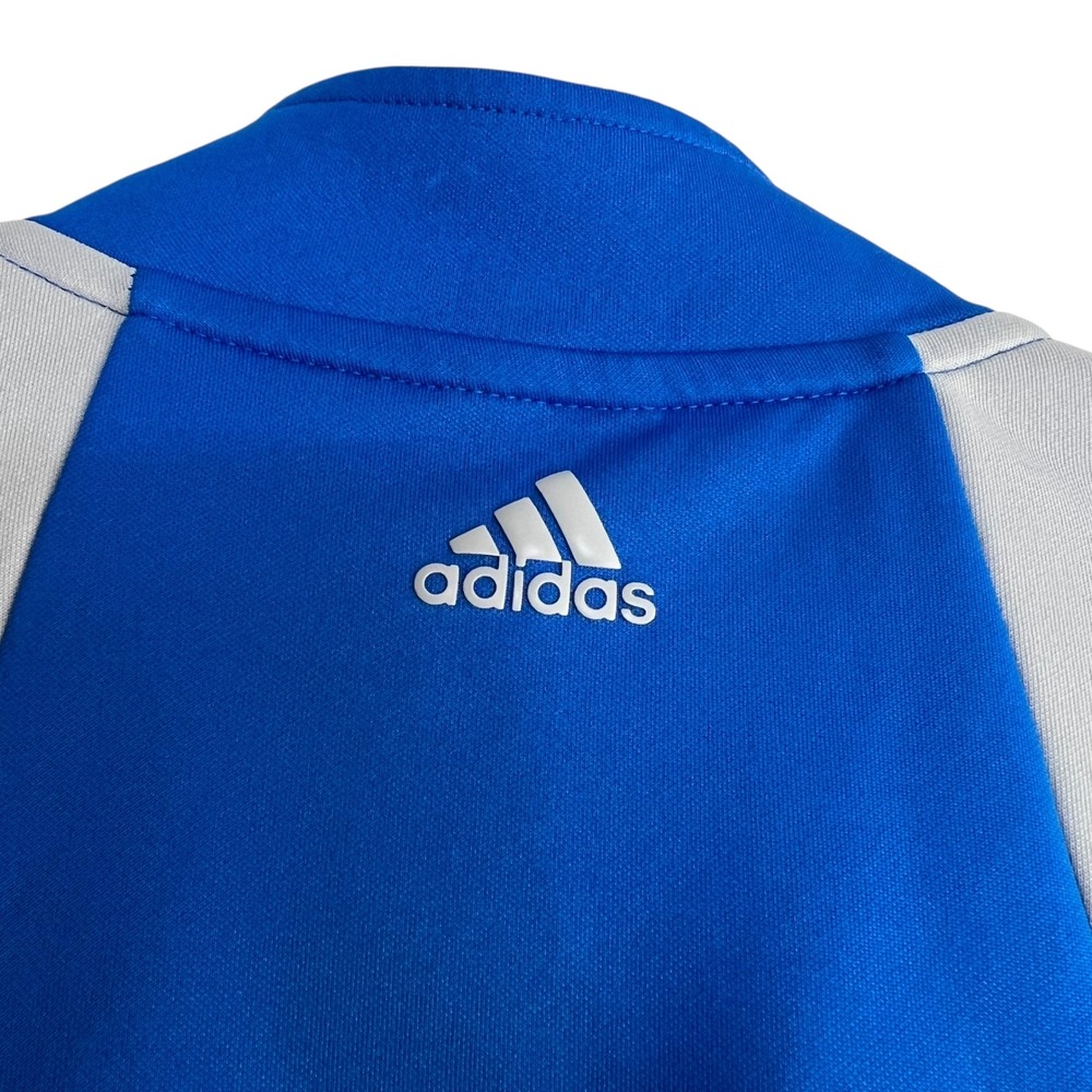 Adidas Kid Quarter Zip Pullover Long Sleeve Blue Oak Tree Logo Athletic M 11-12Y - Picture 10 of 10